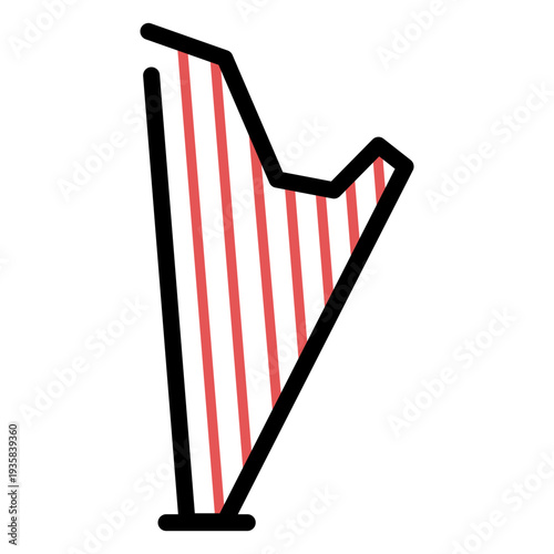 Polygonal harp stroke