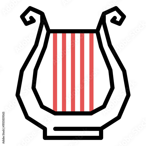 Polygonal lyre stroke