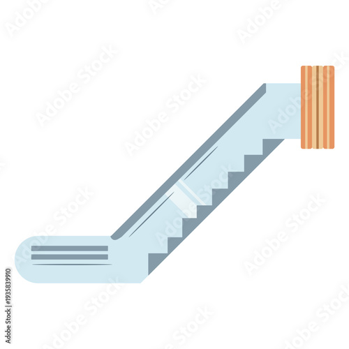 Blue escalator flat
