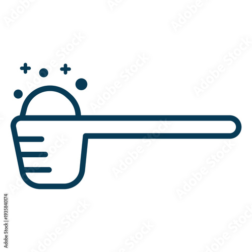 Detergent scooper laundry stroke