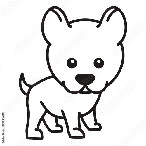 Cute siberian husky stroke