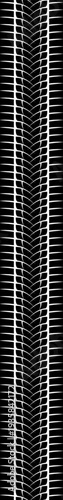 Rubber wheel pattern. Auto speed track mark