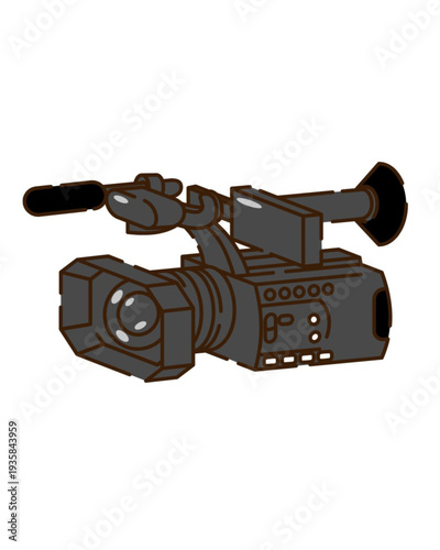 Vintage video camera for recording precious moments