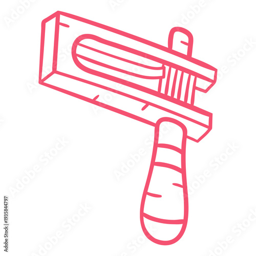 Noisemaker hand drawn stroke