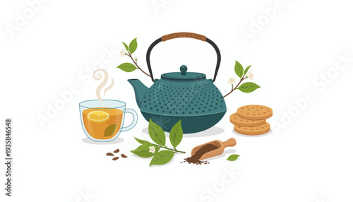 vector of a tea
