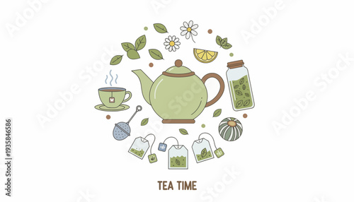 vector of a tea