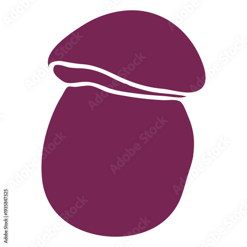 Mushroom fungus silhouette