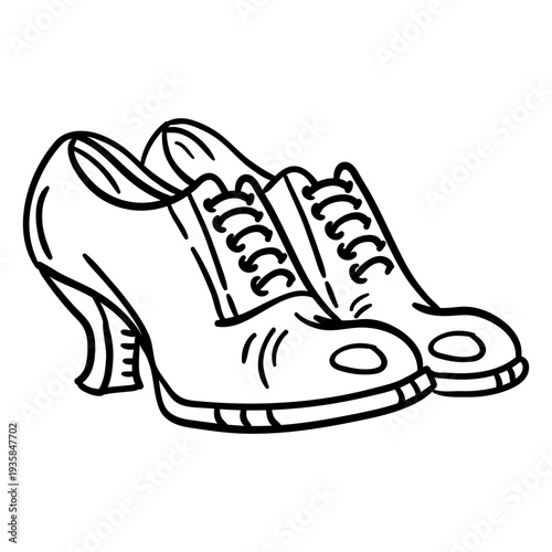 Laced high heels stroke