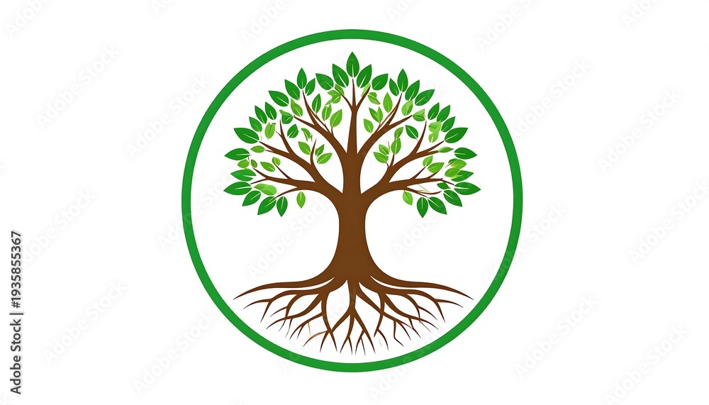 Obraz premium Tree of Life Symbol - Growth, Connection, and Environmental Harmony.