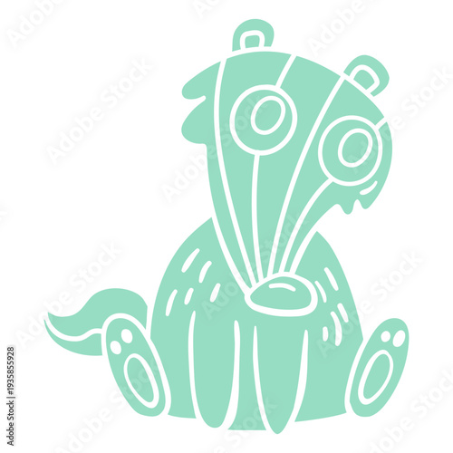 Cute little skunk cut-out