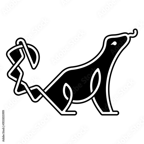 Celtic honey badger cut-out