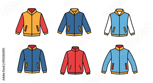 Sports Jacket Line art vector abstract modern style illustration