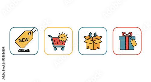 New Arrival Line art abstract modern style illustration