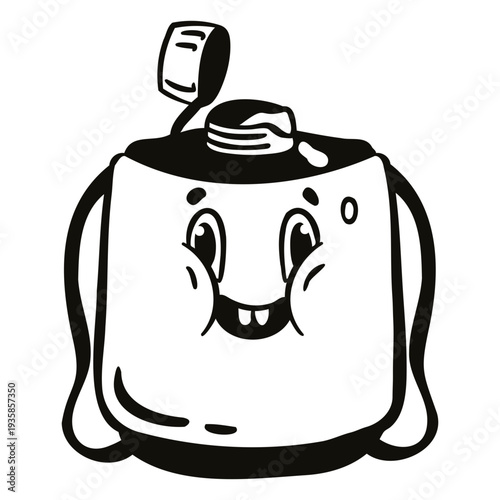 Happy canteen filled stroke