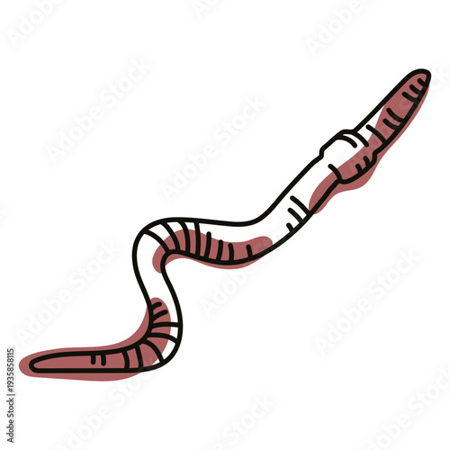 Earth worm doodle
