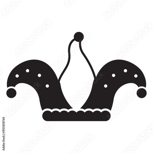 Jester hat costume cut-out