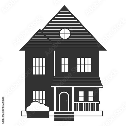 Frontal classic house