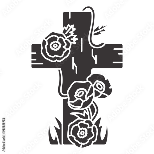 Grave flower decoration