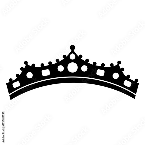 Simple flat holed crown