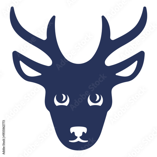 Filled stroke deer head