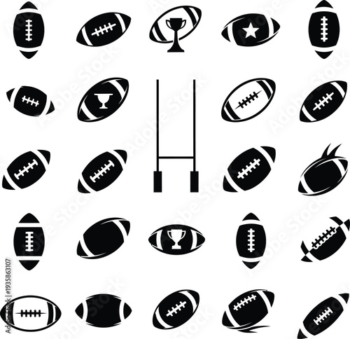 American Football Elements and Equipment Collection