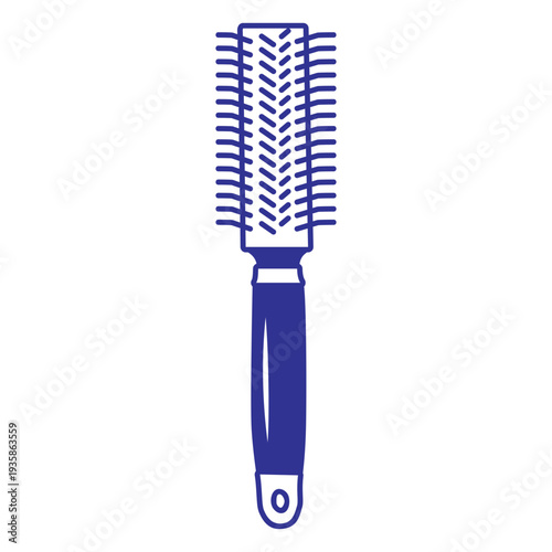 Filled stroke simple hair brush