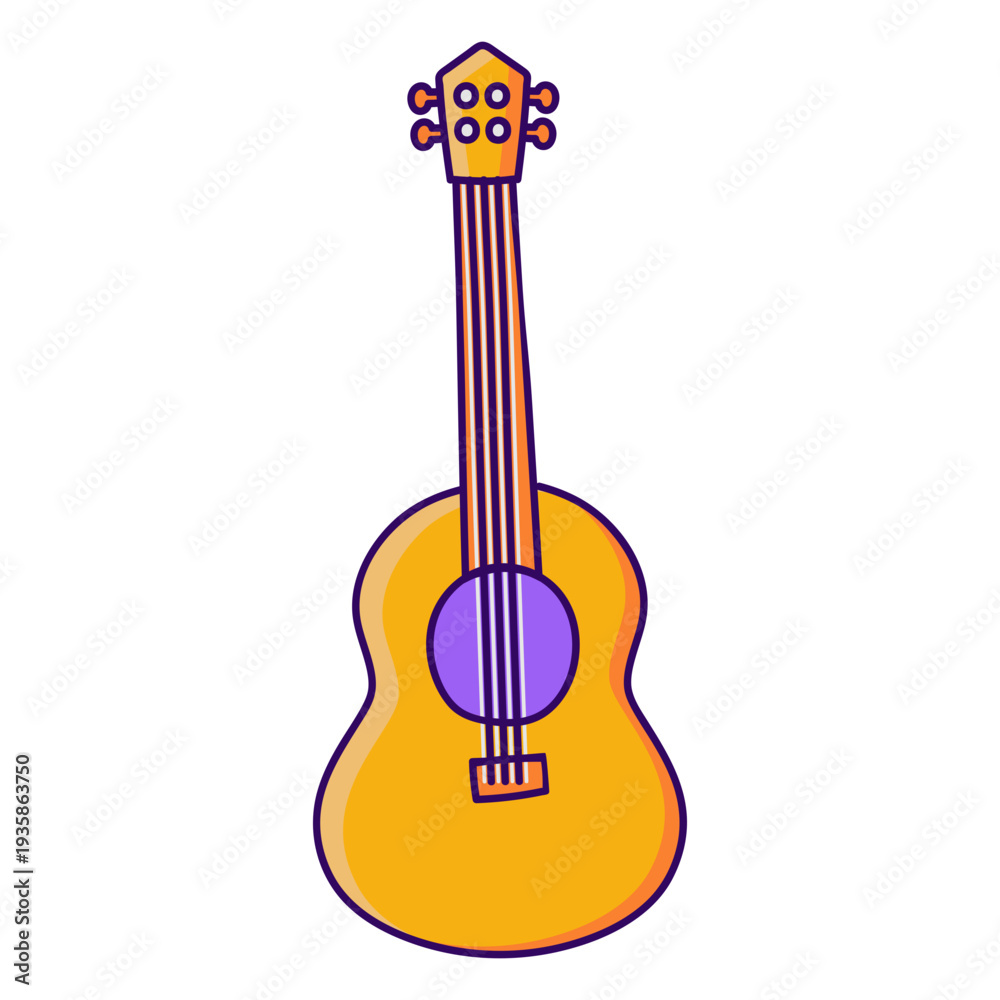 Fototapeta premium Retro guitar instrument