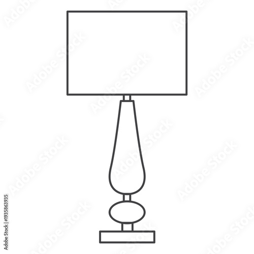 Lamp shapes line art