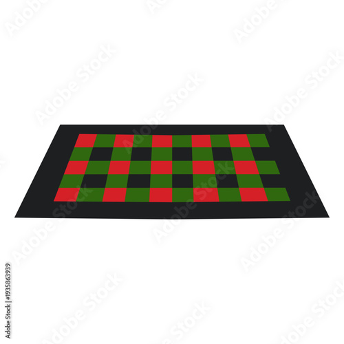 Kwanzaa tablecloth element flat