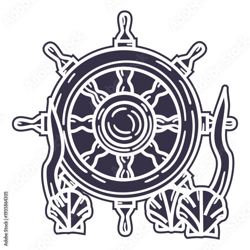 Underwater ships rudder