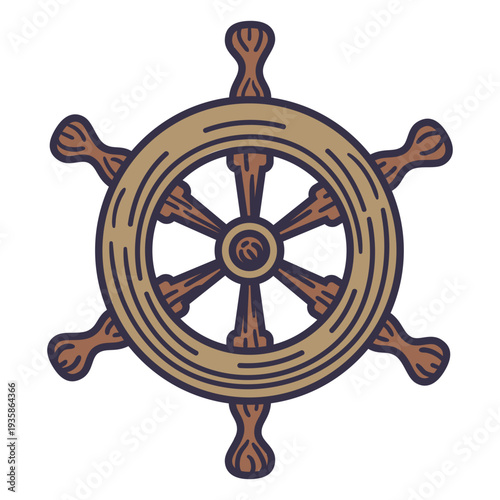 Sheep steering wheel color stroke