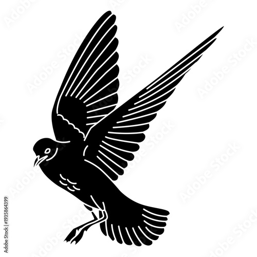 Flying seagull cut out