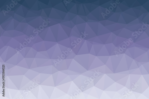 A captivating low poly geometric pattern featuring a beautiful gradient transitioning from deep indigo to soft lavender hues