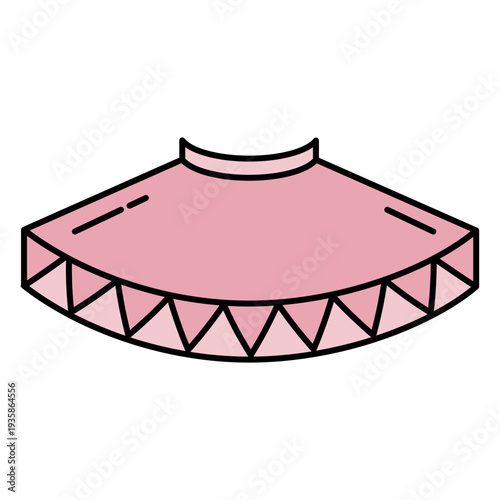 Simple color stroke geometric tutu