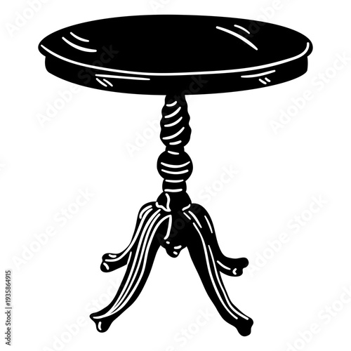 Table cut out vintage