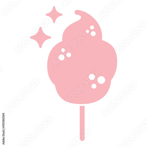 Sparkly cotton candy flat