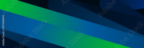 abstract geometric shapes in blue and green hues