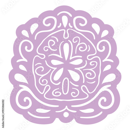 Pretty flower design cut out