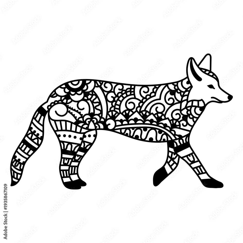 Fototapeta premium Fox tribal