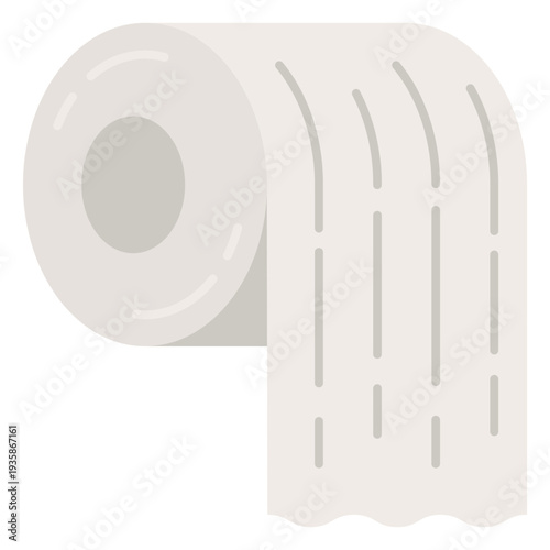 Toilet paper semi flat