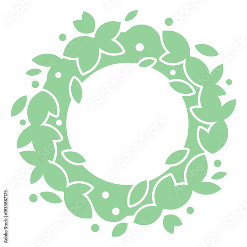 Christmas garland crown cut out