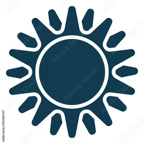 Sun geometric cut out simple