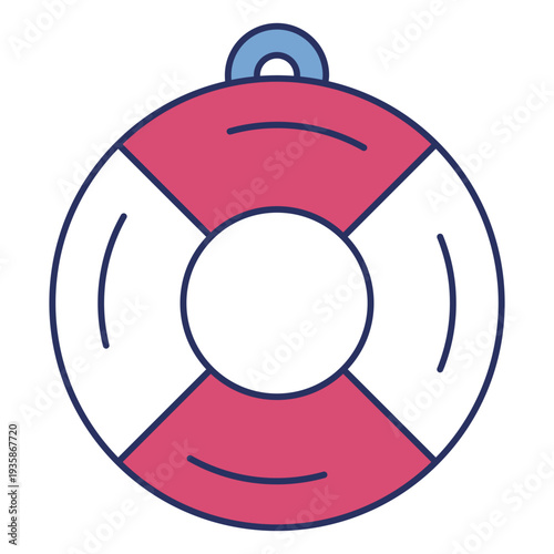 Simple lifesaver color stroke element