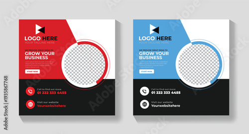 New Corporate Social Media Post Template for Business Marketing Promotion Professional Corporate Social Media Banner Design for

