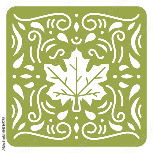 Autumn leaves swirls nature