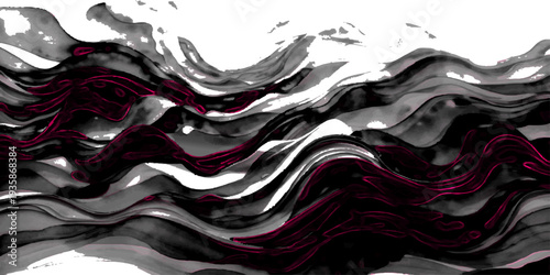 Vector An abstract artistic portrayal that simulates the flow of waves. Capturing the interplay of color and form.