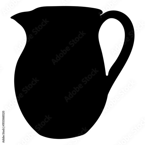 Antique jug silhouette