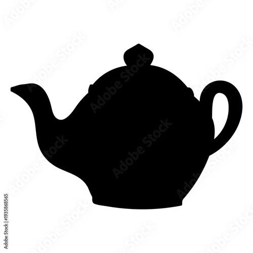 Round teapot silhouette