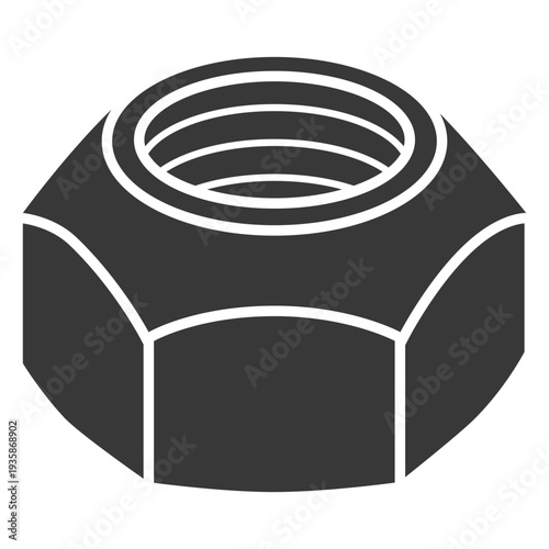 Prevailing torque lock nut cut out