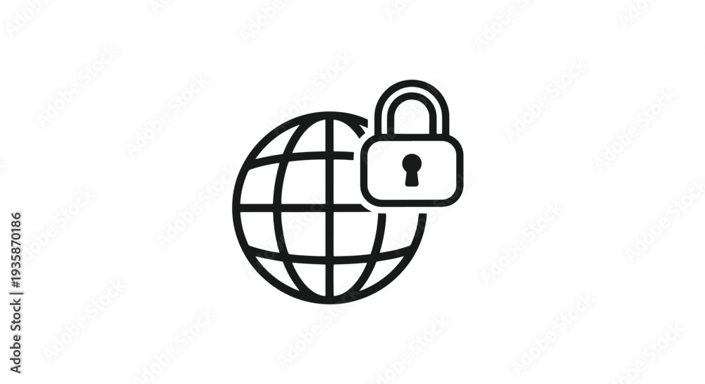 Obraz premium Secure Checkout Line soft elegant style illustration